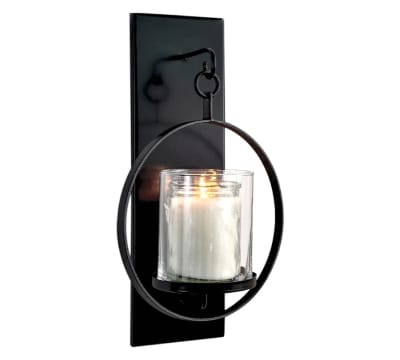 Kiana Black Wall Sconce Pillar